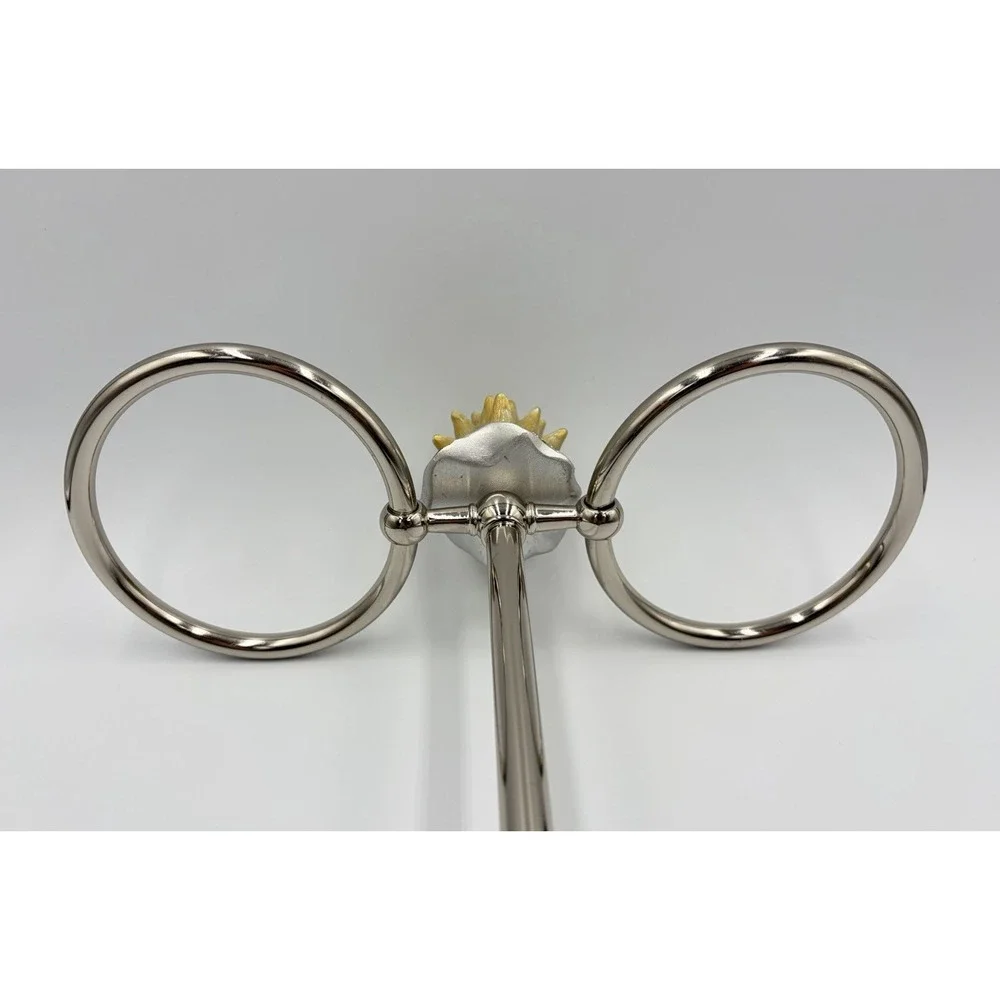 Vintage Jay Strongwater Dragonfly Lotus Double Hand Towel Holder Vanity Stand